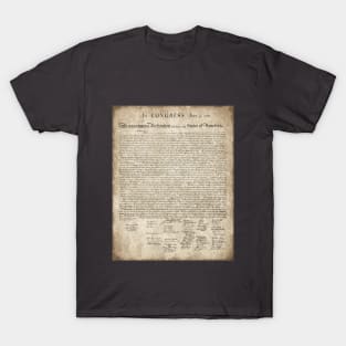 Vintage Style Declaration of Independence T-Shirt